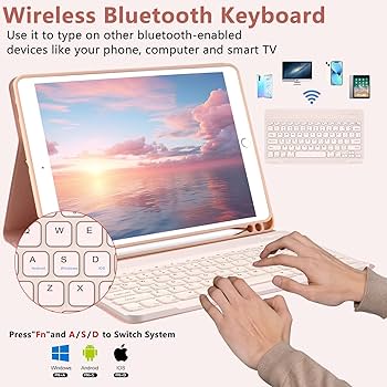 Amazon.com: for iPad 9th Gen 2021 Case with Keyboard, 10.2